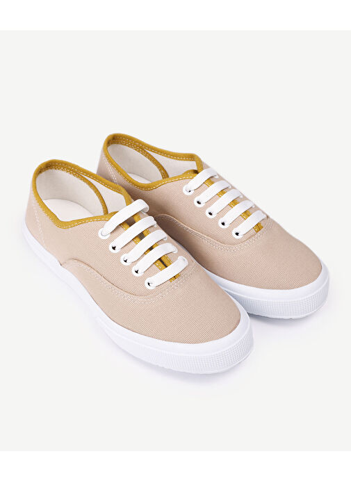Yargıcı Haki Kadın Kumaş Sneaker 23YKAY4015E - Görsel 6
