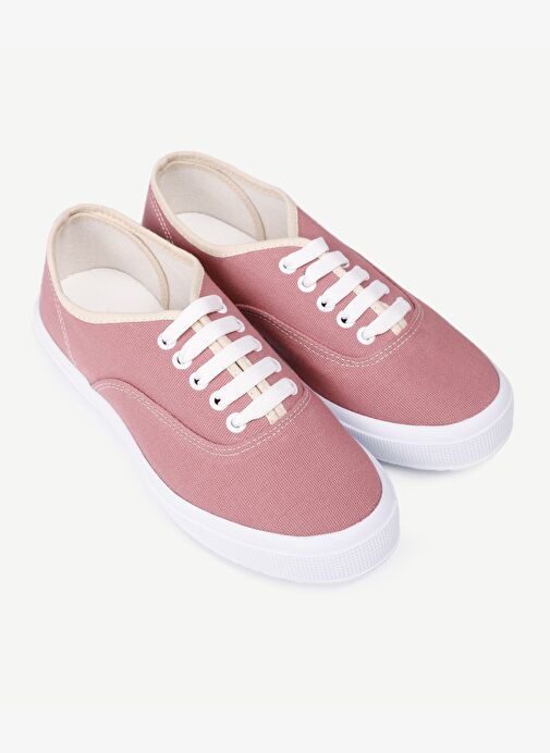 DÜZ RENK KUMAŞ SNEAKER - Görsel 6