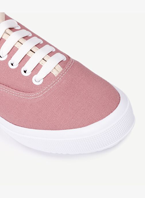 DÜZ RENK KUMAŞ SNEAKER - Görsel 4