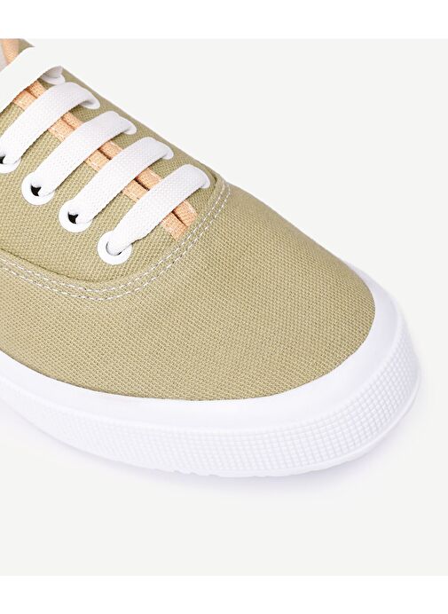 DÜZ RENK KUMAŞ SNEAKER - Görsel 3