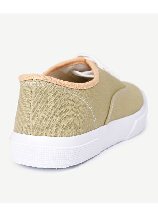 DÜZ RENK KUMAŞ SNEAKER - Görsel 4