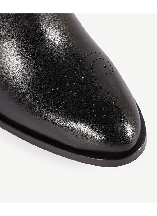 YUMUŞAK TABANLI LASTİKLİ DERİ BOT - Görsel 4