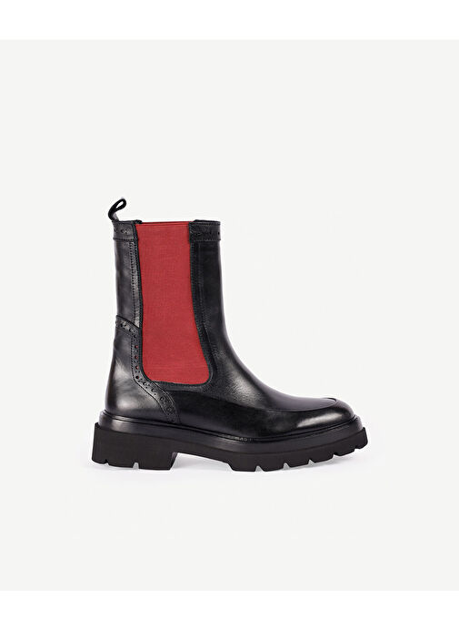 Yargıcı Yargıcı Siyah RENKLİ LASTİKLİ DERİ BOT | Boyner Siyah - 2. görsel