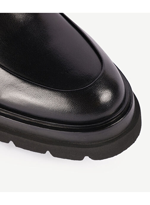 Yargıcı Yargıcı Siyah RENKLİ LASTİKLİ DERİ BOT | Boyner Siyah - 4. görsel