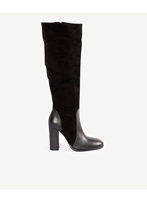 DERİ TOPUKLU ÇİZME - Görsel 2