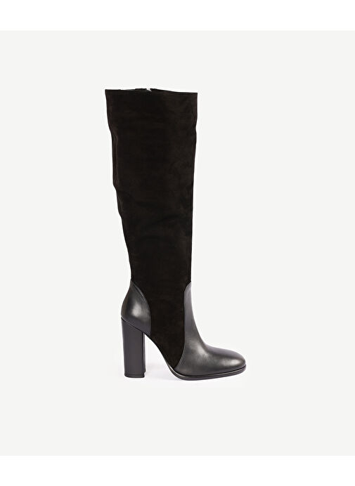 DERİ TOPUKLU ÇİZME - Görsel 5