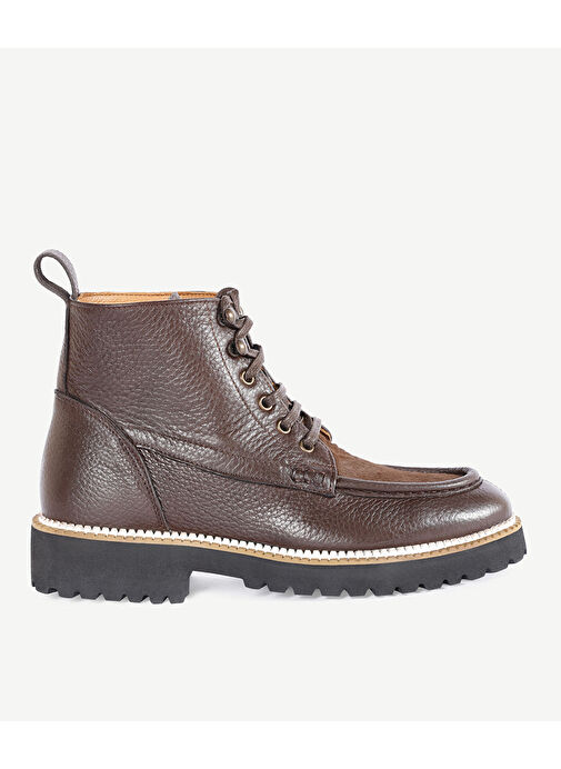 TAY TÜYÜ DETAYLI DERİ BOT - Görsel 3