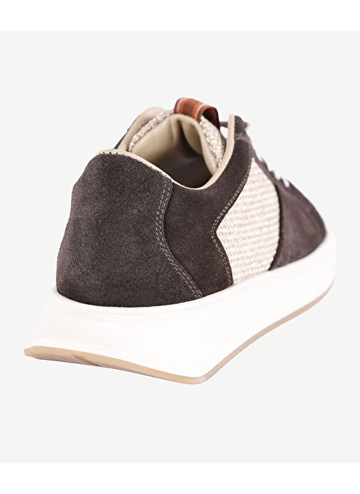 Yargıcı Kiremit Kadın Süet - Hasır Sneaker 23KKAY4468S - Görsel 4