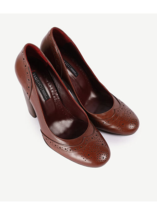 Yargıcı Yargıcı Kahverengi Yumuşak Tabanlı Deri Topuklu Ayakkabı Boyner'de! Kahverengi - 6. görsel