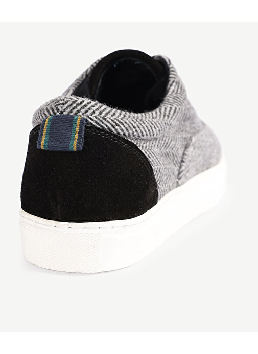 Yargıcı Gri Kadın Kumaş - Süet Sneaker 23KKAY4479X - Görsel 5