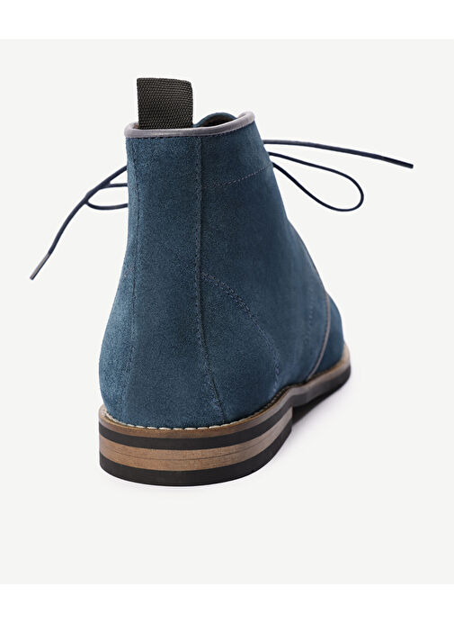 RENK DETAYLI DERİ SÜET BOT - Görsel 5