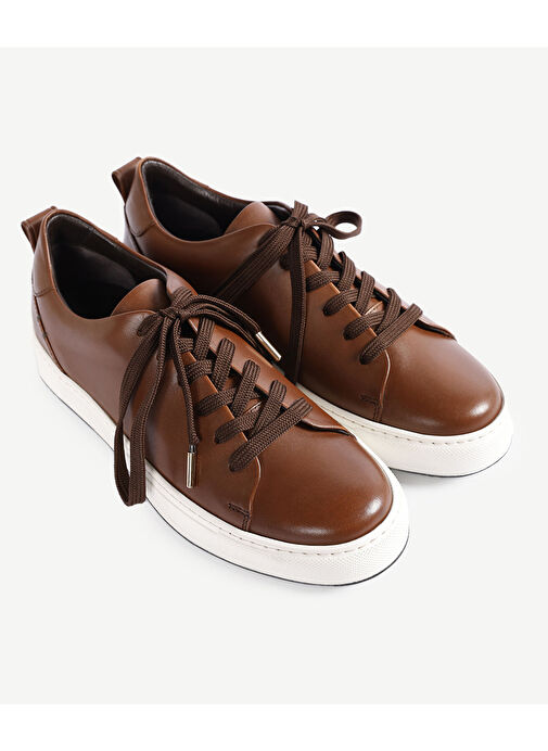 Yargıcı Yargıcı Hafif Tabanlı Deri Sneaker Boyner'de! Taba - 6. görsel