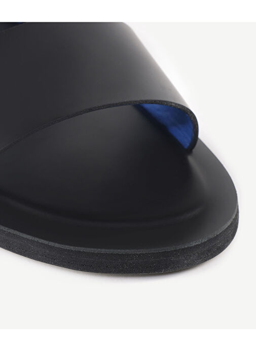 Yargıcı Siyah Erkek Deri Sandalet 24YEAY4482X - Görsel 3