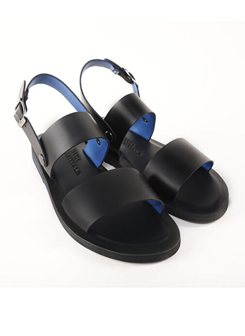 Yargıcı Siyah Erkek Deri Sandalet 24YEAY4482X - Görsel 5