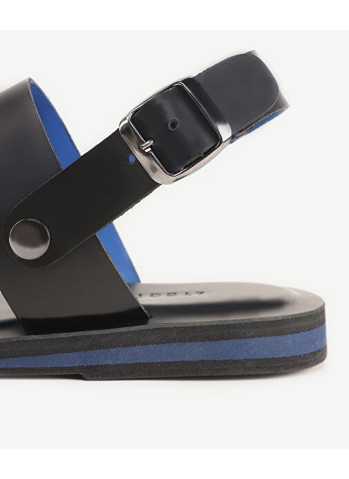 Yargıcı Siyah Erkek Deri Sandalet 24YEAY4482X - Görsel 7