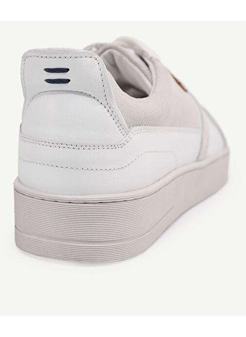 DERİ-SÜET DETAYLI SNEAKER - Görsel 4