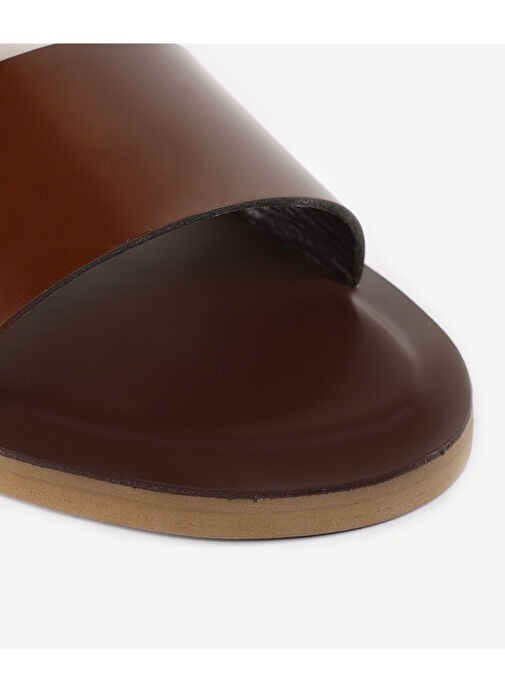 Yargıcı Kahverengi Erkek Deri Sandalet 24YEAY4490X - Görsel 3