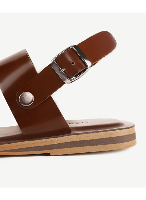 Yargıcı Kahverengi Erkek Deri Sandalet 24YEAY4490X - Görsel 7