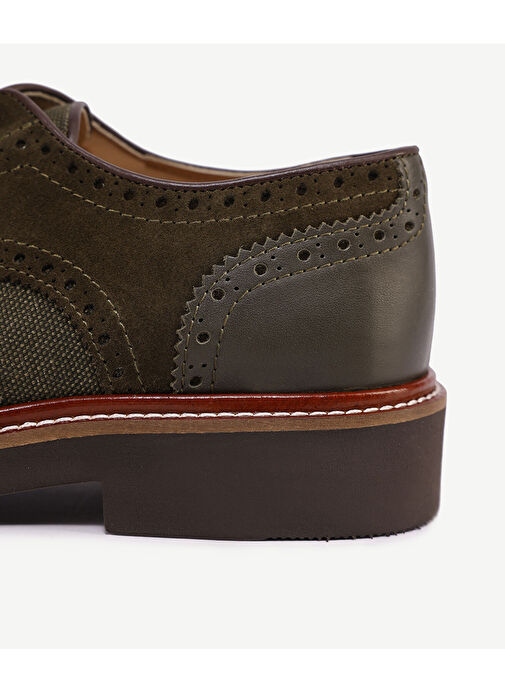 Yargıcı Taba-Kahverengi Erkek Deri Oxford Ayakkabı 24YEAY4462X - Görsel 8