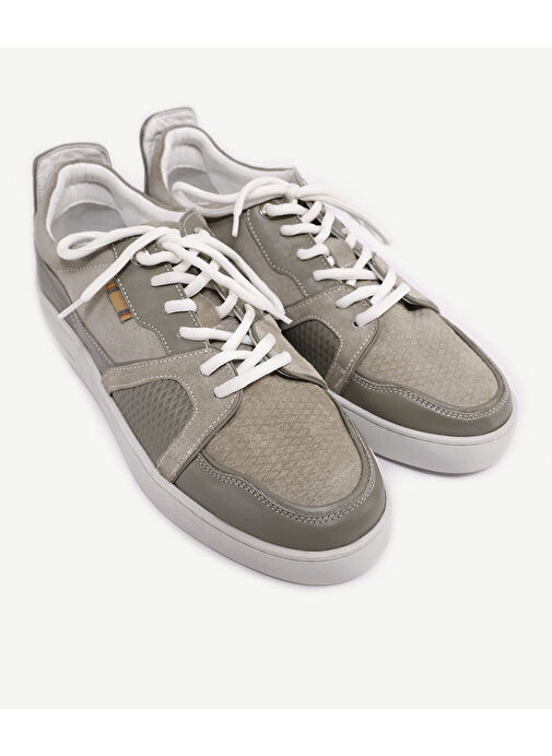 DERİ-SÜET DETAYLI SNEAKER - Görsel 5