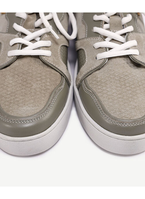 DERİ-SÜET DETAYLI SNEAKER - Görsel 6