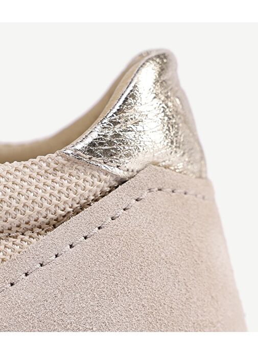 Yargıcı Yargıcı Bej FİLE DETAYLI DERİ SNEAKERS | Boyner Bej - 8. görsel