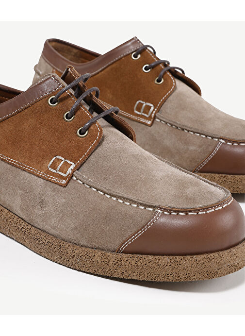 RETRO GÖRÜNÜMLÜ DERİ BAĞLI AYAKKABI - Görsel 7