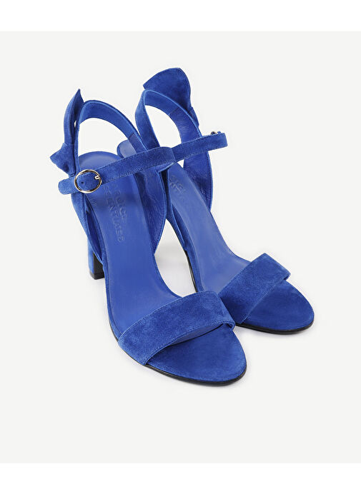 Yargıcı Kırmızı Kadın Süet Topuklu Ayakkabı 24YKAY4538X - Görsel 5