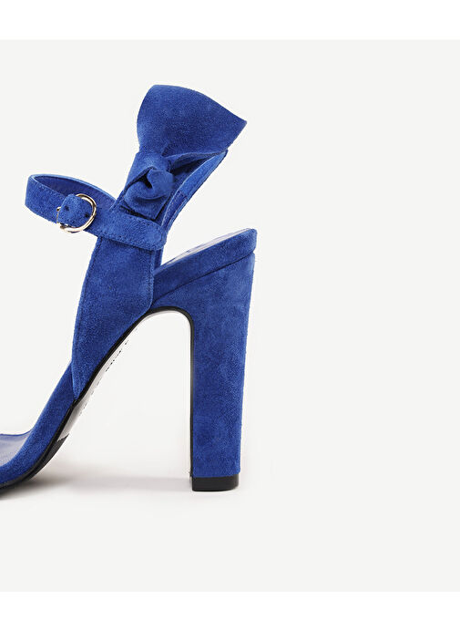 Yargıcı Kırmızı Kadın Süet Topuklu Ayakkabı 24YKAY4538X - Görsel 7