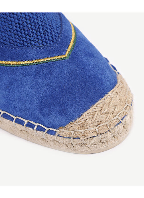 LASTİKLİ DERİ ESPADRİL - Görsel 3