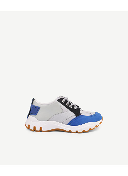 Yargıcı Gri-Mavi Kadın Sneaker 24YKAY4579X - Görsel 2