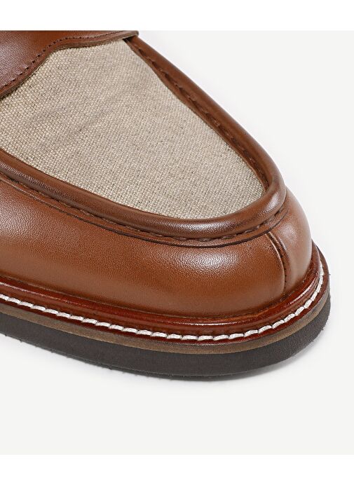 Yargıcı Taba Erkek deri Loafer 24YEAY4463X - Görsel 3