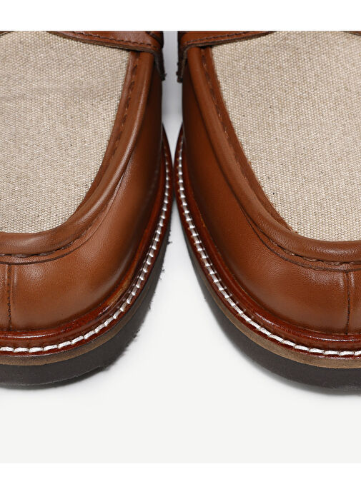 Yargıcı Taba Erkek deri Loafer 24YEAY4463X - Görsel 6
