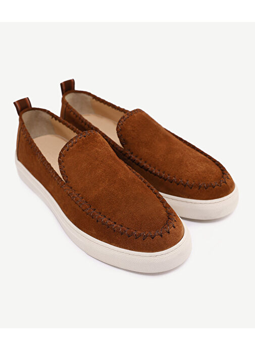 SARAÇ DETAYLI DERİ LOAFER - Görsel 2