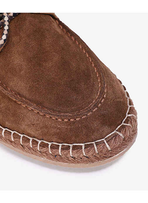 HASIR BAĞLI DERİ ESPADRİL - Görsel 4