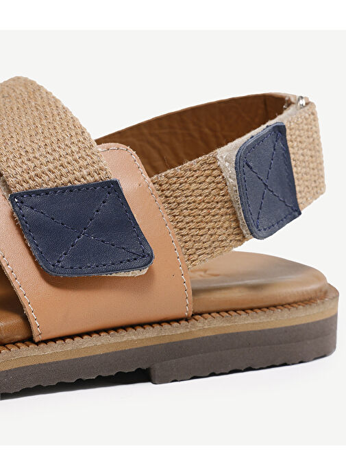 ÇAPRAZ DERİ SANDALET - Görsel 8