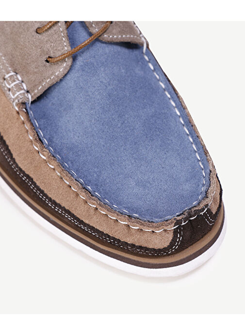 Yargıcı Çok Renkli Erkek Süet Klasik Ayakkabı 24YEAY4487X - Görsel 3