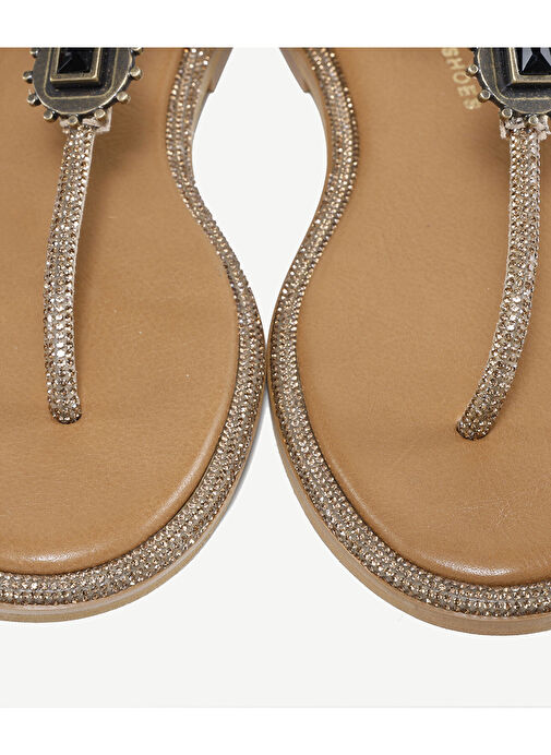 AKSESUAR DETAYLI PARMAK ARASI SANDALET - Görsel 5