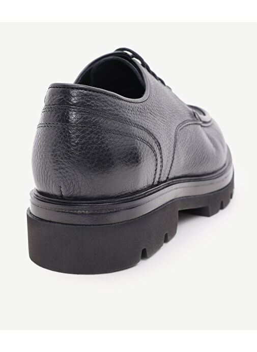 RETRO GÖRÜNÜMLÜ BAĞLI DERİ AYAKKABI - Görsel 4