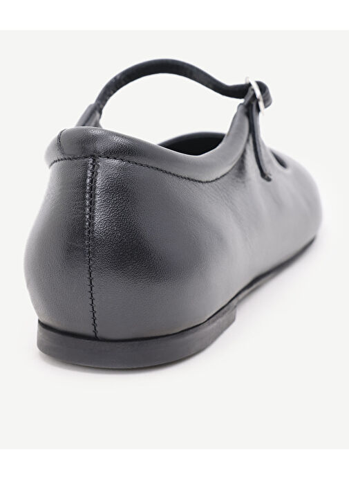 Yargıcı Siyah Kadın Deri Babet 24KKAY4005X - Görsel 4