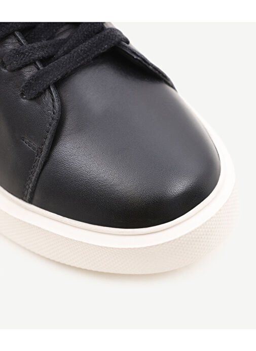 HAFİF DÜZ DERİ SNEAKER - Görsel 3