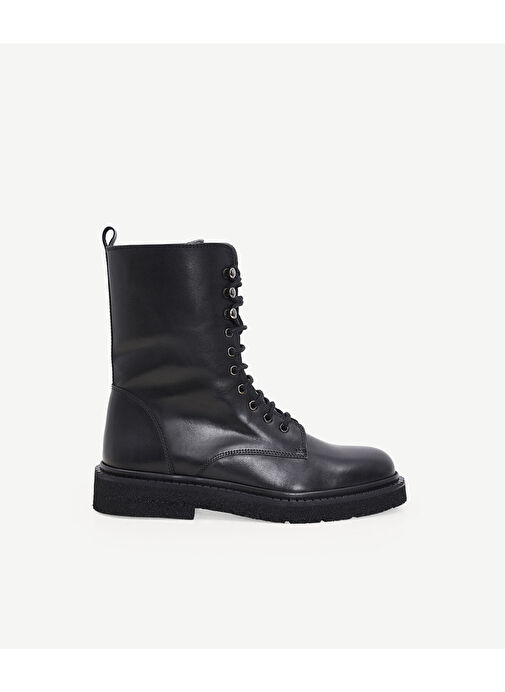 TAŞ DETAYLI DERİ BAĞCIKLI BOT - Görsel 2