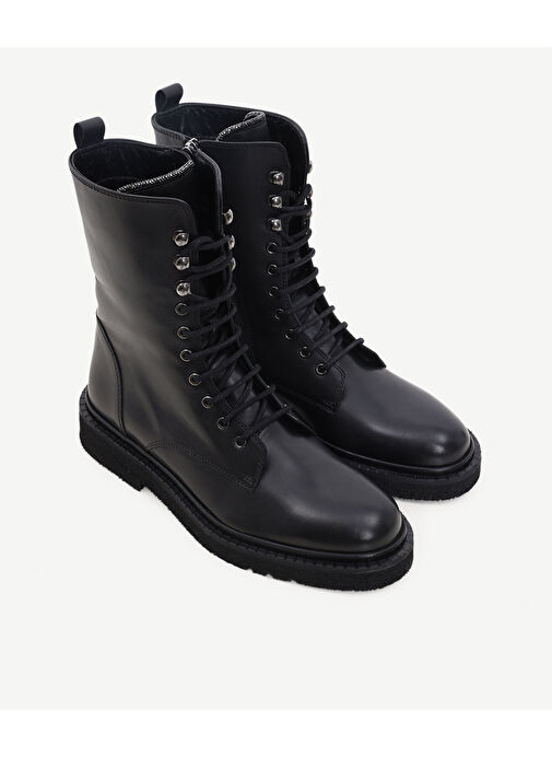 TAŞ DETAYLI DERİ BAĞCIKLI BOT - Görsel 5