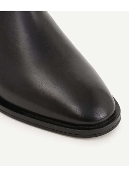 Yargıcı Yargıcı Siyah METAL TOPUK VE TOKA DETAYLI DERİ BOT | Boyner Siyah - 3. görsel