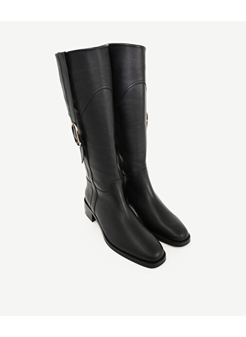 AKSESUAR DETAYLI DERİ ÇİZME - Görsel 5