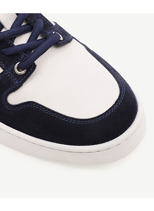 Yargıcı Beyaz-Lacivert Kadın Sneaker 24KEAY4406X - Görsel 3