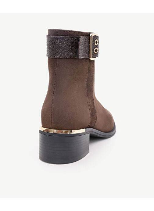 METAL TOPUK VE TOKA DETAYLI DERİ BOT - Görsel 4