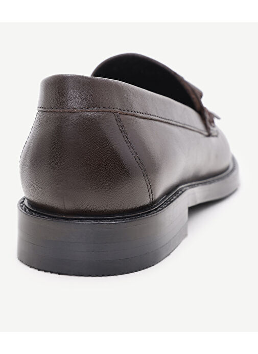 KAUÇUK TABANLI DERİ LOAFER - Görsel 4