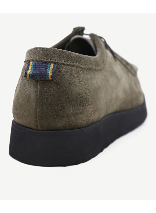 Yargıcı Kahverengi Kadın Süet Klasik Ayakkabı 24KKAY4013X - Görsel 4