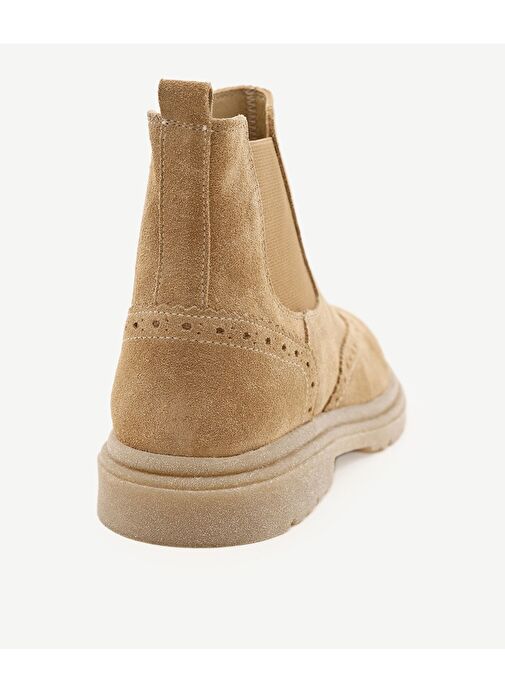 Yargici Haki Kadın Süet Bot 24KKAY4027X - Görsel 4